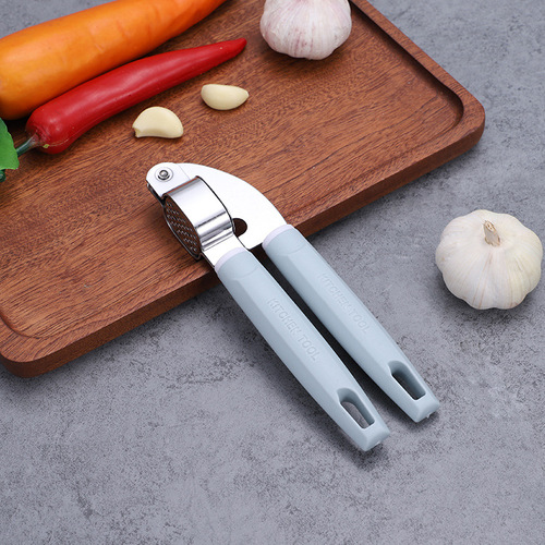 Nordic handle garlic press household stainless steel manual garlic peeler garlic pounder artifact garlic garlic press wholesale