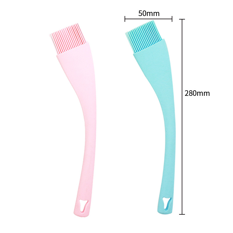 Creativa silicona integrada raspador herramienta de cocina Cepillo de aceite de hornear cepillo de aceite crema cepillo de silicona raspador de silicona