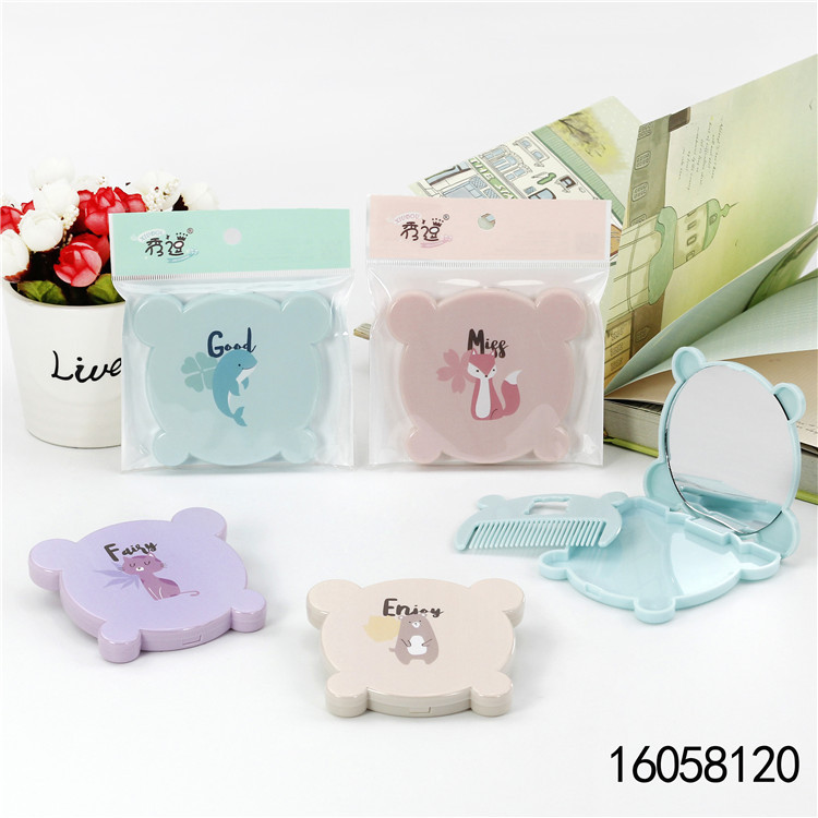 N3532 6058 espejo peine traje de belleza espejo peine del pelo Yiwu 2 yuanes dos yuanes