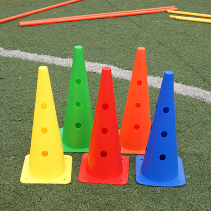 Yueke 47CM Perforated Cone, Marking Cone, 18-inch Roadblock, Soccer Training Equipment, Sports Training, Youth Training