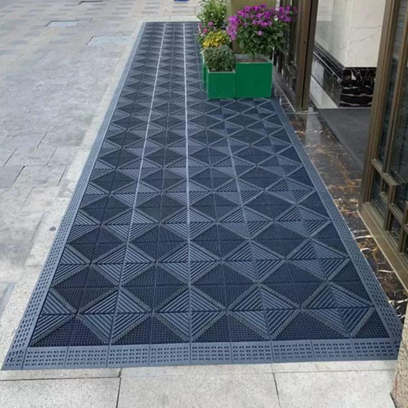 雅的三合一镂空拼接商用地垫酒店办公楼室外门口除尘防滑组合地毯