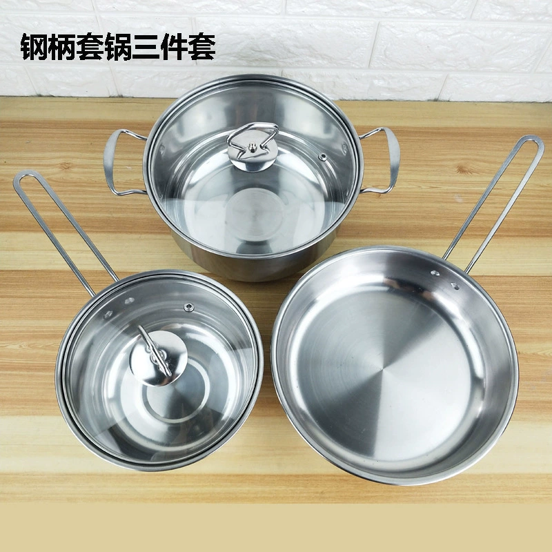 Подарок из трех частей набор кастрюль из трех частей