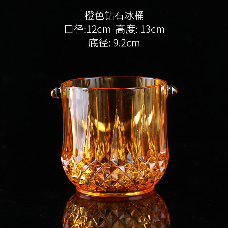 Cubo de hielo cubo bar KTV DE ALTO aspecto hogar comercial acrílico pequeño cubo de hielo Cubo de partículas de hielo Cubo de plástico para cubo de hielo