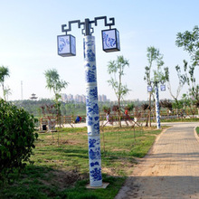 陶瓷灯柱景德镇生产厂家小区装饰灯柱坚固路边景观街边公园