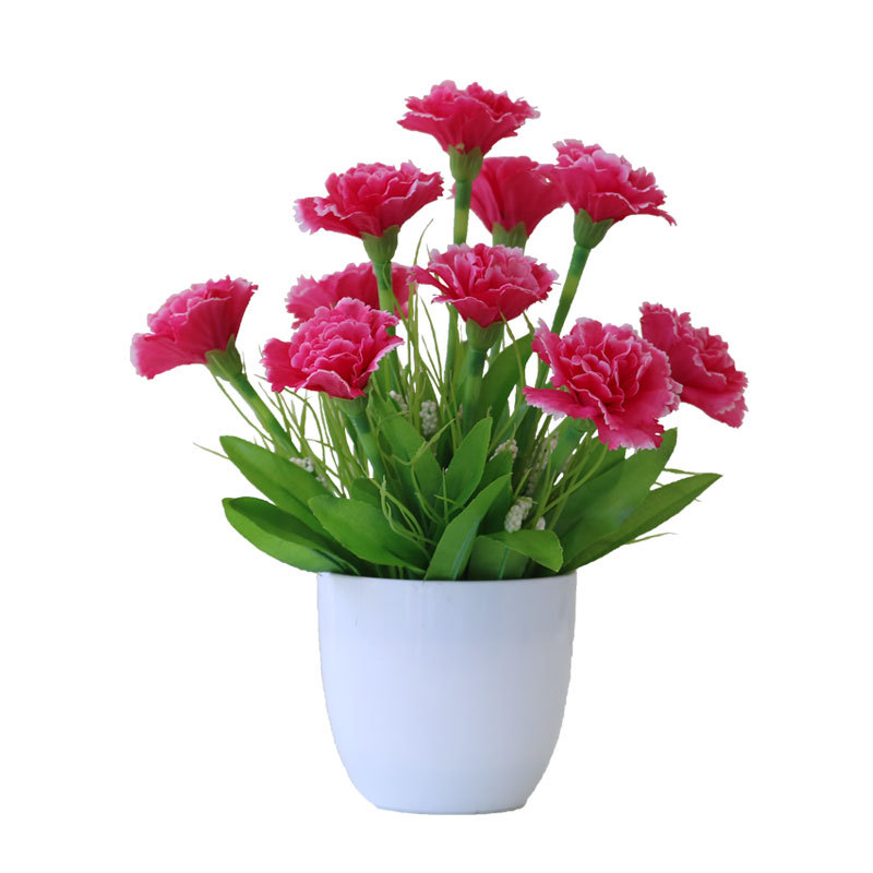 Suministro directo de fábrica tela de seda flor artificial bonsai decoración de escritorio flor falsa olla artificial decoración interior flor decorativa