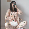 Cartoon set, cardigan, long-sleeve, trousers, pijama, autumn, wholesale