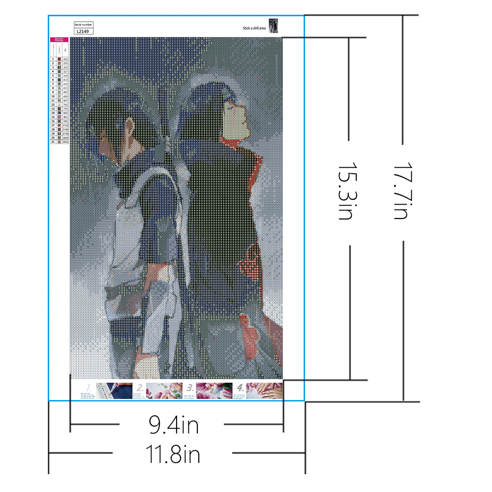 Diamante completo dibujo de dibujos animados héroes de dibujos animados personajes de diamante 5D bordados diamante crucifijo pintura de diamante al por mayor