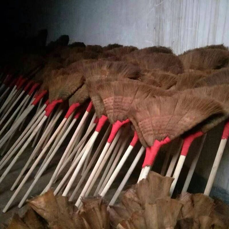 Brown Broom, Small Broom, Brown Bark Broom, Indoor Small Broom Wholesale, Sweeping Gray Palm Broom, Sweeping Hair