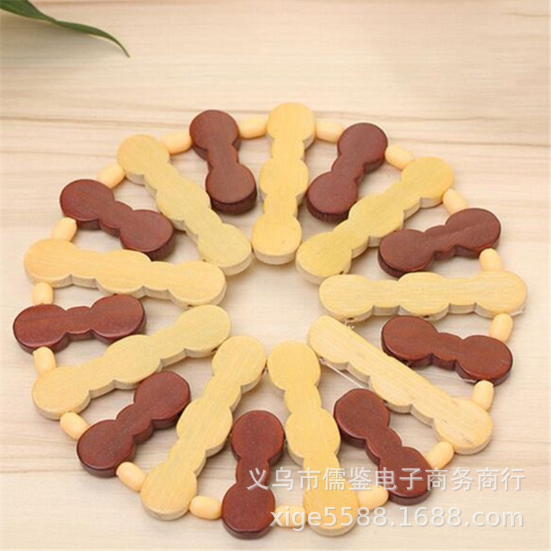 Yiwu 2 yuan store wholesale table mat bamboo bowl mat plum blossom…