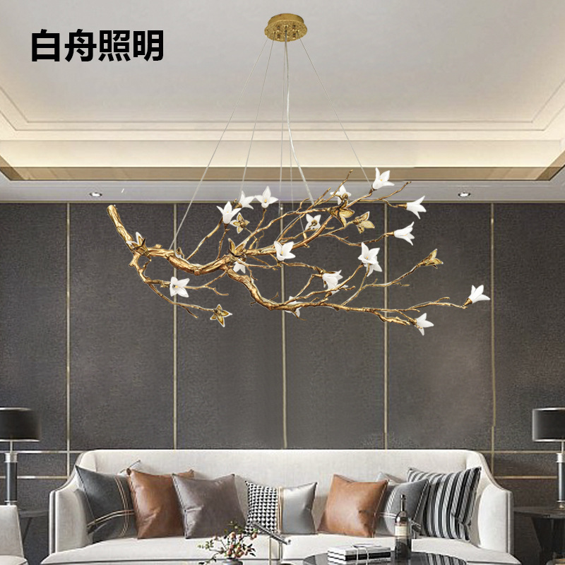 Creative Personality Bedroom Living Room Lamp New Chinese Style All Copper Flower Crystal Chandelier Desk Tea Room Living Room Tree Lamp Creative Personality Bedroom Living Room Lamp New Chinese Style All Copper Flower Crystal Chandelier Desk Tea Room Living Room Tree Lamp