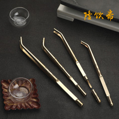 Longyinzhai brass tea clip tea tweezers tea cup clip Kung Fu tea set accessories tea ceremony six gentlemen tea clip