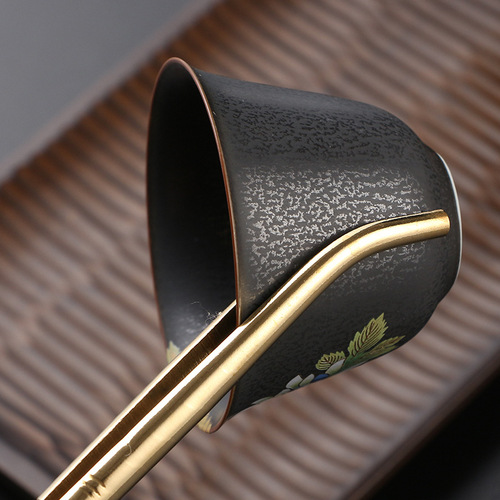 Longyinzhai brass tea clip tea tweezers tea cup clip Kung Fu tea set accessories tea ceremony six gentlemen tea clip