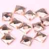 Glossy square crystal, accessory, wholesale