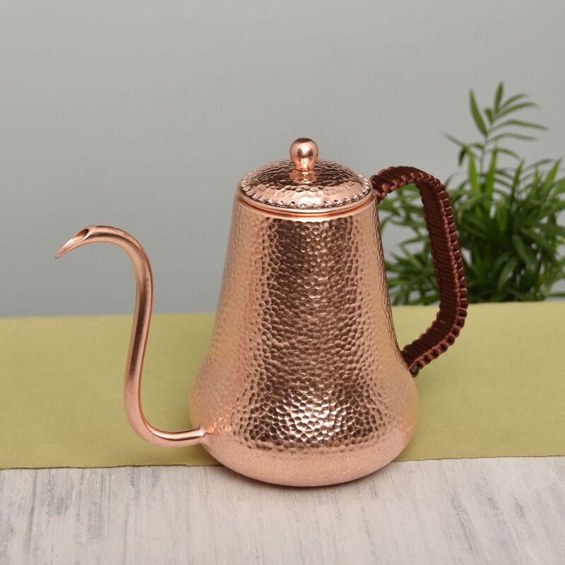 Factory direct supply pure copper pot thin mouth pot hand thickened hand coffee pot copper kitchen bent mouth oil pot Factory direct supply pure copper pot thin mouth pot hand thickened hand coffee pot copper kitchen bent mouth oil pot