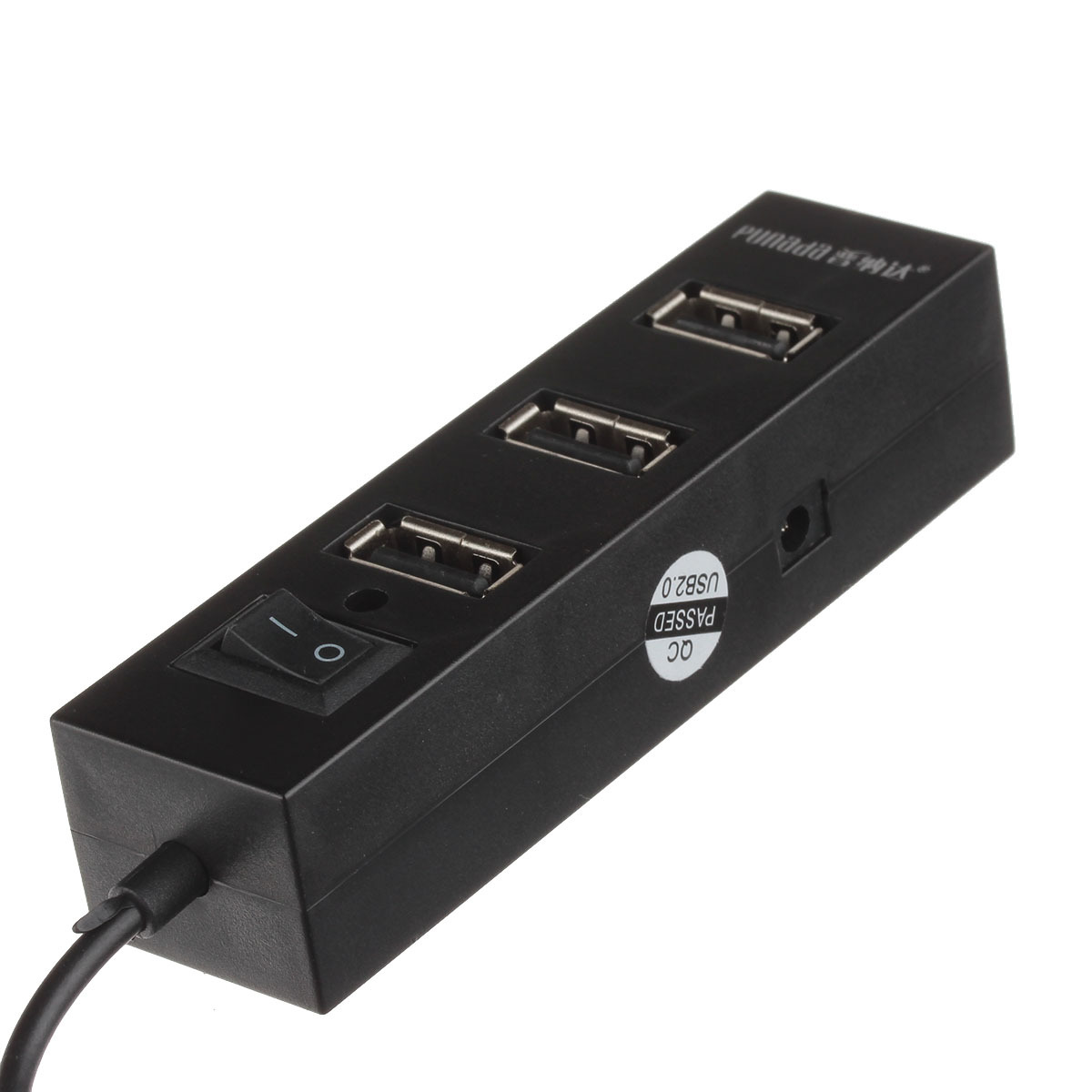Concentrador USB Punada I-1001, hub con 4 puertos USB 2.0, extensión para ordenador