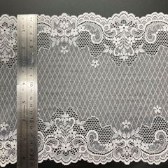 Factory Wholesale Ethnic-Style Five-Petal Flower Geometric Stretch Lace Fabric for Wedding Dresses, Underwear Decorations, and Lace Trimmings