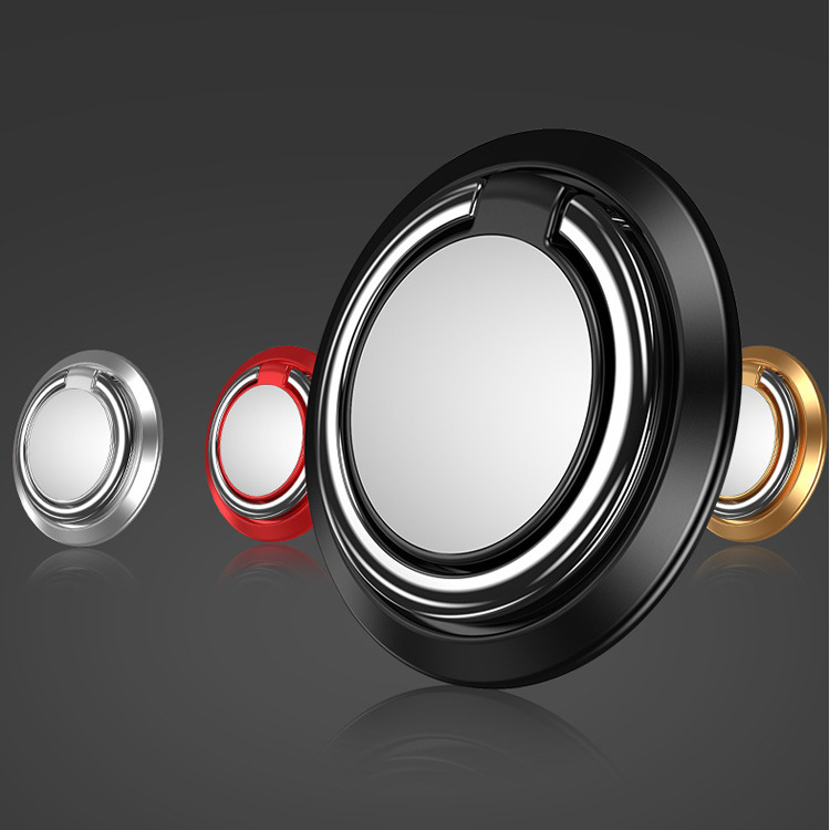 New multi-function 360-degree magnetic ring buckle bracket creative universal paste rotating car mobile phone bracket