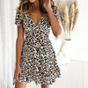 Summer sexy dress, suitable for import, V-neckline, with short sleeve