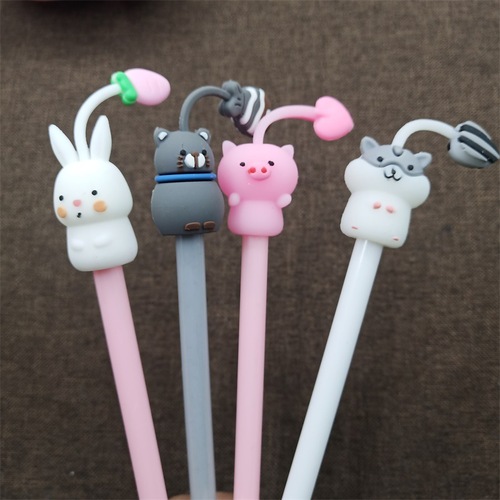 Creative animal tentacle gel pen, cute pet water pen, cartoon student small gift writing pen factory wholesale