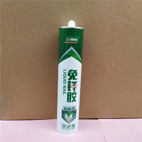 Manufacturer supply Mingjia nail-free glue super strong adhesive white transparent punch-free 300ml quick-drying Lvkang liquid