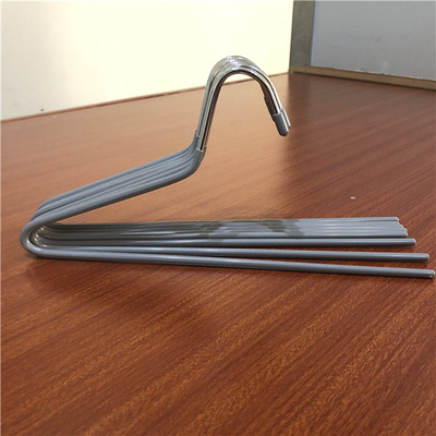 Estante de los pantalones de ganso de acero inoxidable S-tipo plástico inmersión hogar percha metal antideslizante magia engrosada hierro pantalones percha