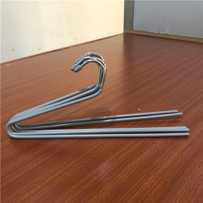 Estante de los pantalones de ganso de acero inoxidable S-tipo plástico inmersión hogar percha metal antideslizante magia engrosada hierro pantalones percha