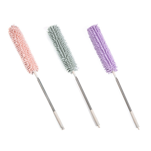Cross-border new 2.5-meter extendable chenille dusting duster, ash removal meditation extended fiber ceiling feather duster