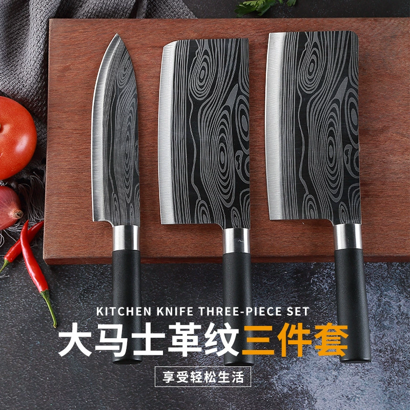 Damascus laser pattern home kitchen kitchen knife cutting blade sharp chef chef cutting bone knife knife set