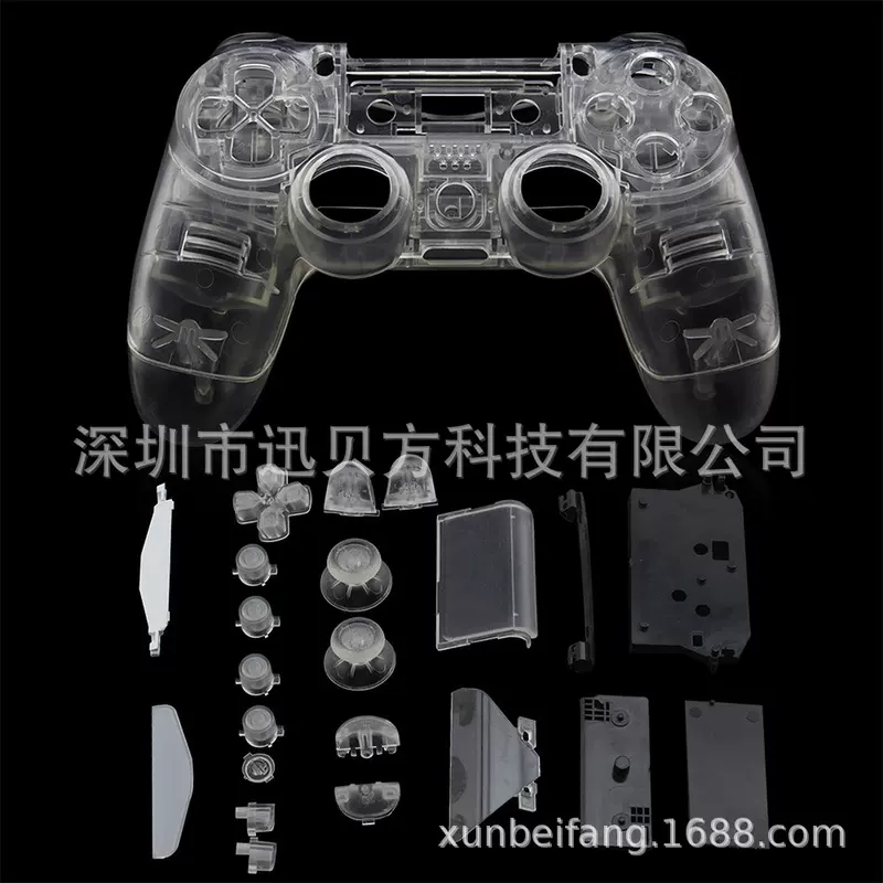 Рукоятка PS4 V1/V2, держатель, полное аксессуары, прозрачная рукоятка PS4 V1