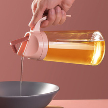 创意新款自动开合油瓶厨房多用透明防尘防漏玻璃油壶厨房用品现货