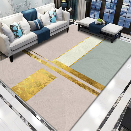 Cross-border ins style living room carpet floor mats simple and atmospheric Nordic modern printed carpet bedroom bedside blanket wholesale