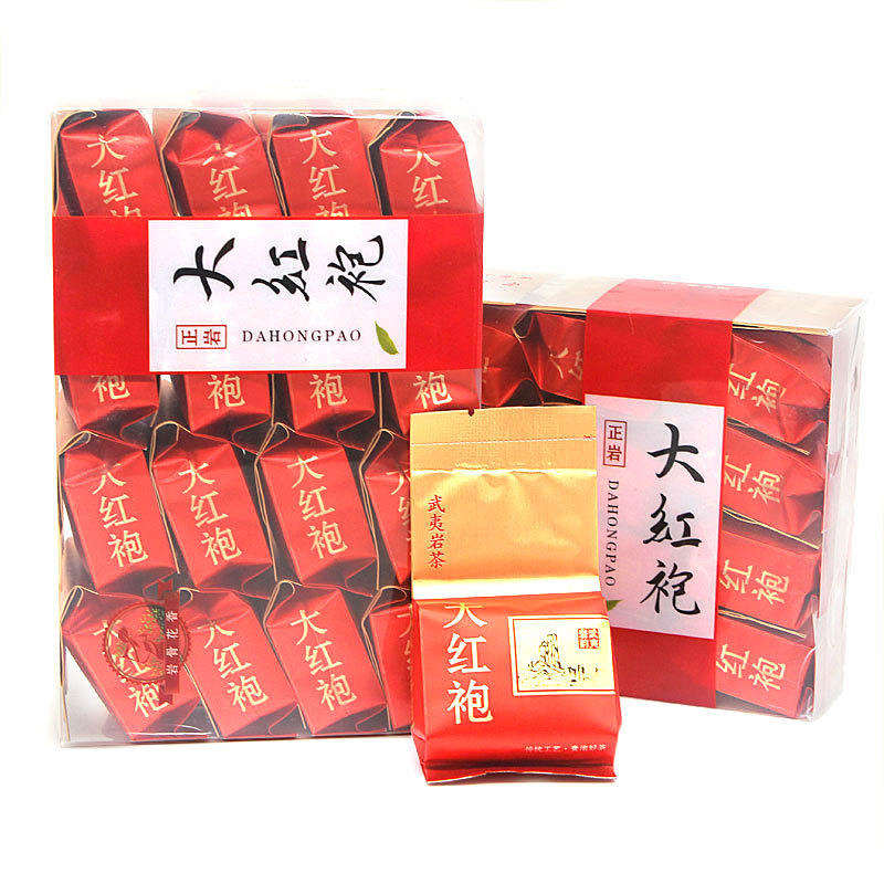 大红袍红茶乌龙茶叶PVC透明盒装自喝工作茶批发包邮醇厚甘爽名茶