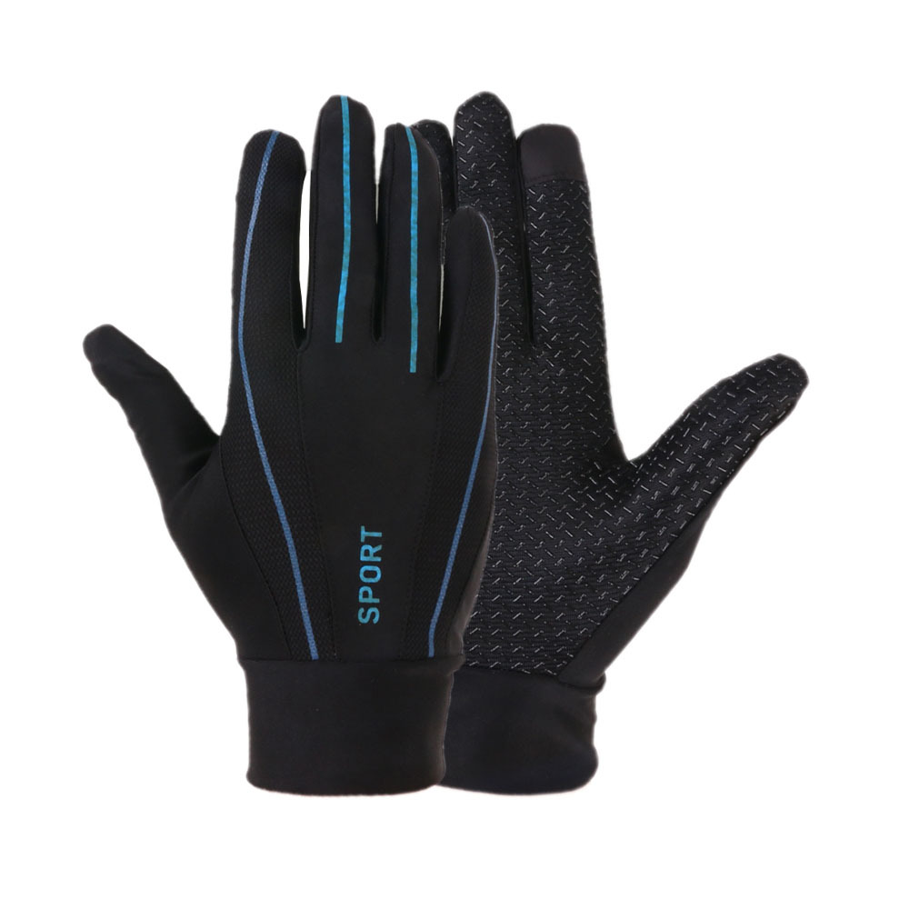 Nueva primavera y verano para hombres y mujeres guantes de equitación deportes al aire libre de alta elástica delgada transpirable malla pesca guantes de pantalla táctil