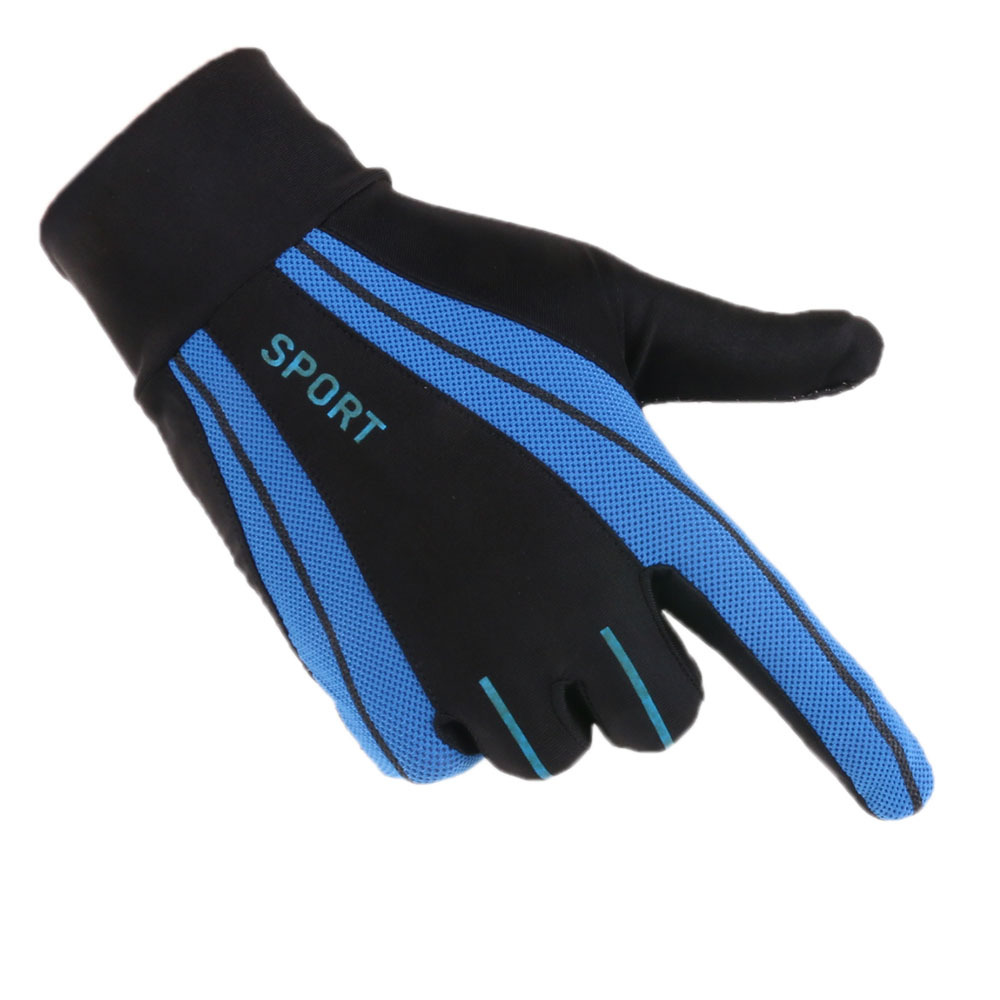 Nueva primavera y verano para hombres y mujeres guantes de equitación deportes al aire libre de alta elástica delgada transpirable malla pesca guantes de pantalla táctil