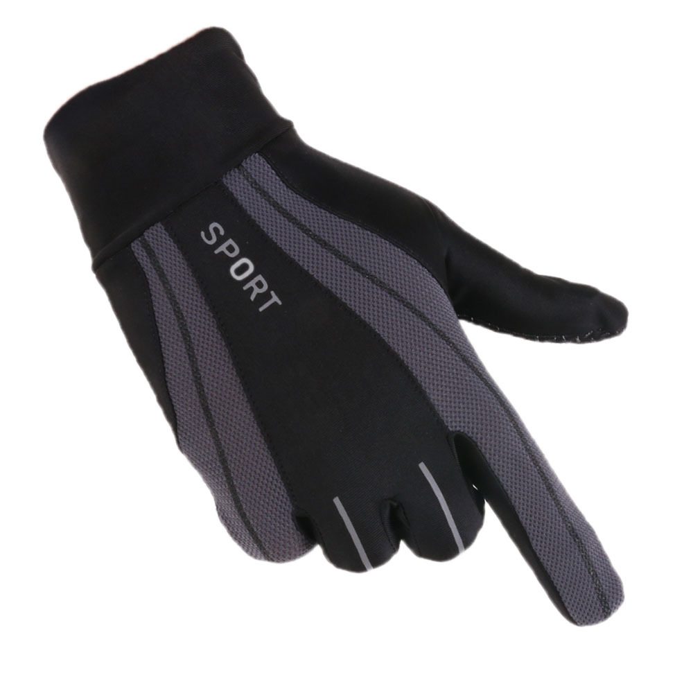 Nueva primavera y verano para hombres y mujeres guantes de equitación deportes al aire libre de alta elástica delgada transpirable malla pesca guantes de pantalla táctil