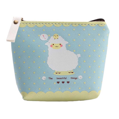 Korean cute lamb coin purse hand coin bag men and women waterproof storage coin bag pattern logo