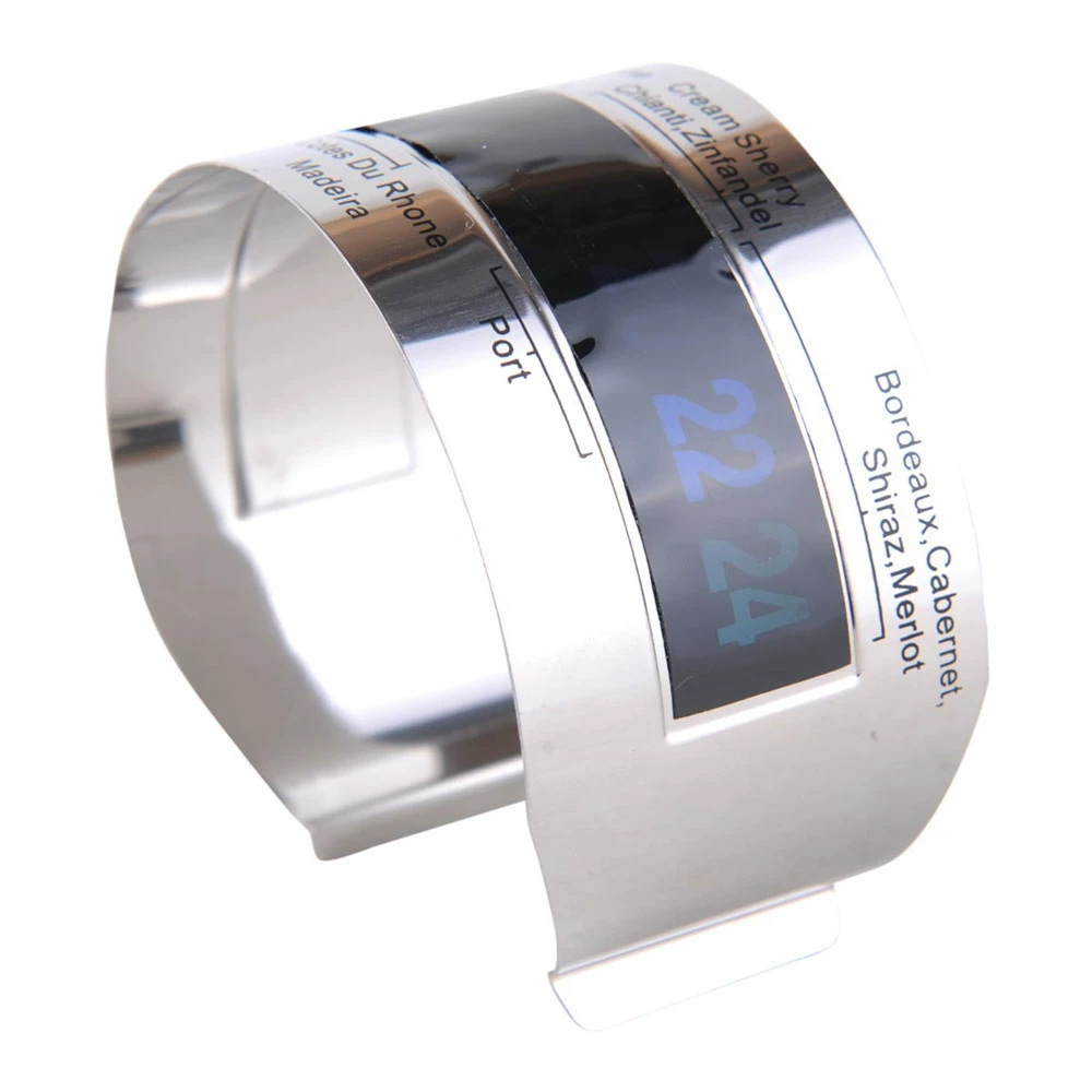 Нержавеющая сталь красное вино термометр портативный красное вино цифровой цветоизмеритель термометр красное вино из нержавеющей стали термометр кольцо