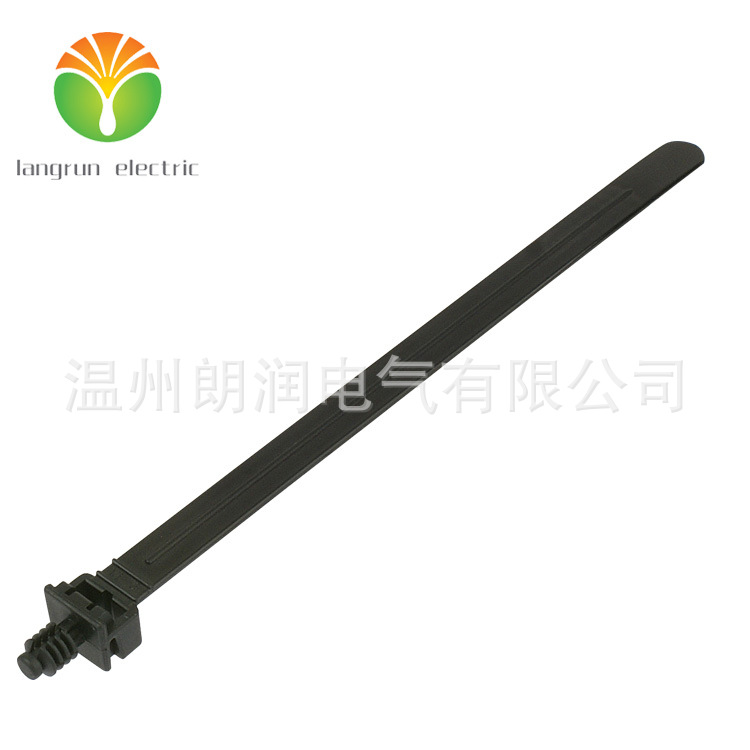 汽车扎带 带杉树头和圆盘的一体式固定扎带  ZDG110×8×5.5/20