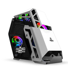 批发高端网吧玻璃水冷 网红台式机电脑个性立体主机箱玩嘉 裁决者