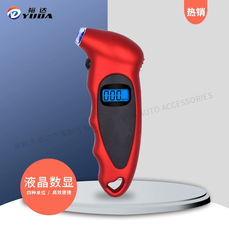 Yuda мотоцикл цифровой цифровой дисплей манометр в шинах высокоточный автомобильный манометр в шинах ручка