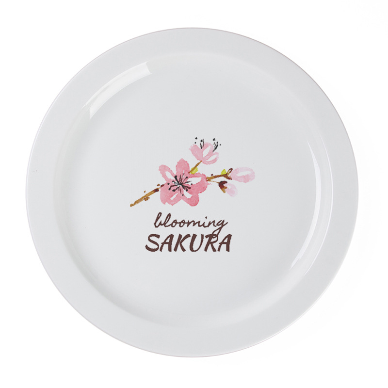 LOGOTIPO de encargo del restaurante rectangular de cerámica blanco de la placa