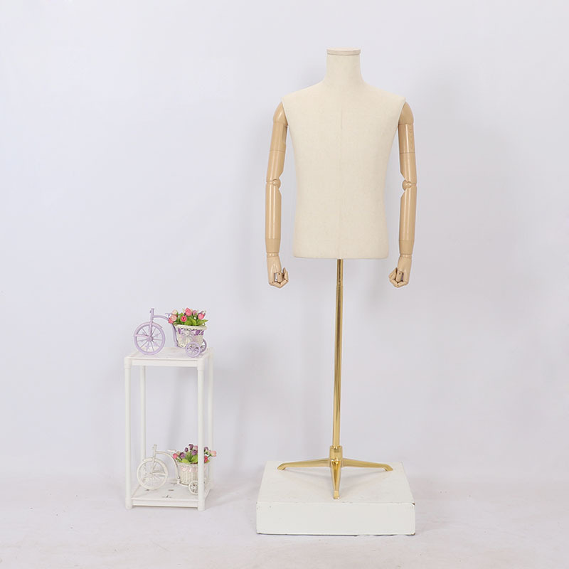 Maniquí de lino de medio cuerpo para hombre adulto, para tienda de ropa, para vestidos de novia, perchero para ropa, perchero para pantalones, perchero para zapatos, cabeza de maniquí image 17