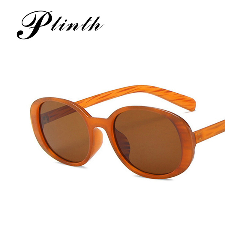 European and American ins Retro Style Oval Sunglasses Women's Korean Style 2020 New Cyber Celebrity Hip-Hop TikTok Sunglasses