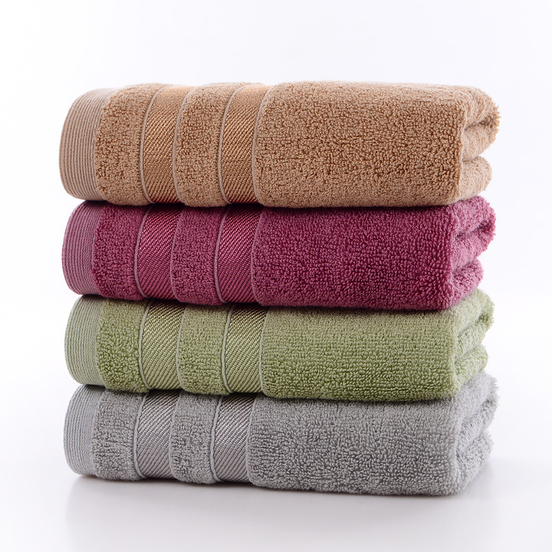 Plain bamboo fiber towel absorbent breathable soft adult face towel gift daily necessities hotel towel wholesale