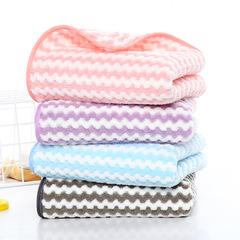 Manufacturer wholesale coral velvet towels, thick face towels, soft and absorbent, street vendor goods, gift embroidery logo