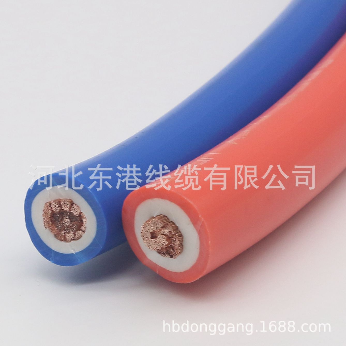 工厂出口中东非洲PVC焊接电缆电焊把线PVC接地线橙色50平50mm