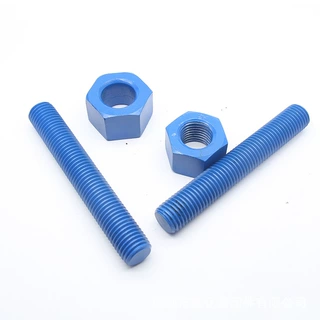 跨境厂家加工定制M27-8.8级GB5782/DIN931外六角半牙螺栓特氟龙