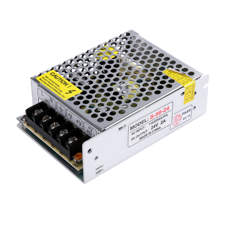 24VLED稳压直流变压器安防监控火牛220V转24V2A48W花球灯开关电源