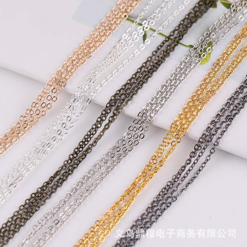 diy jewelry accessories material thin chain tassel chain chain chain chain earrings necklace connection chain