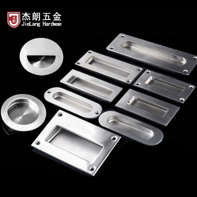 Stainless steel hidden handle embedded sliding door invisible embedded handle hidden drawer groove round buckle hand flat hidden Stainless steel hidden handle embedded sliding door invisible embedded handle hidden drawer groove round buckle hand flat hidden